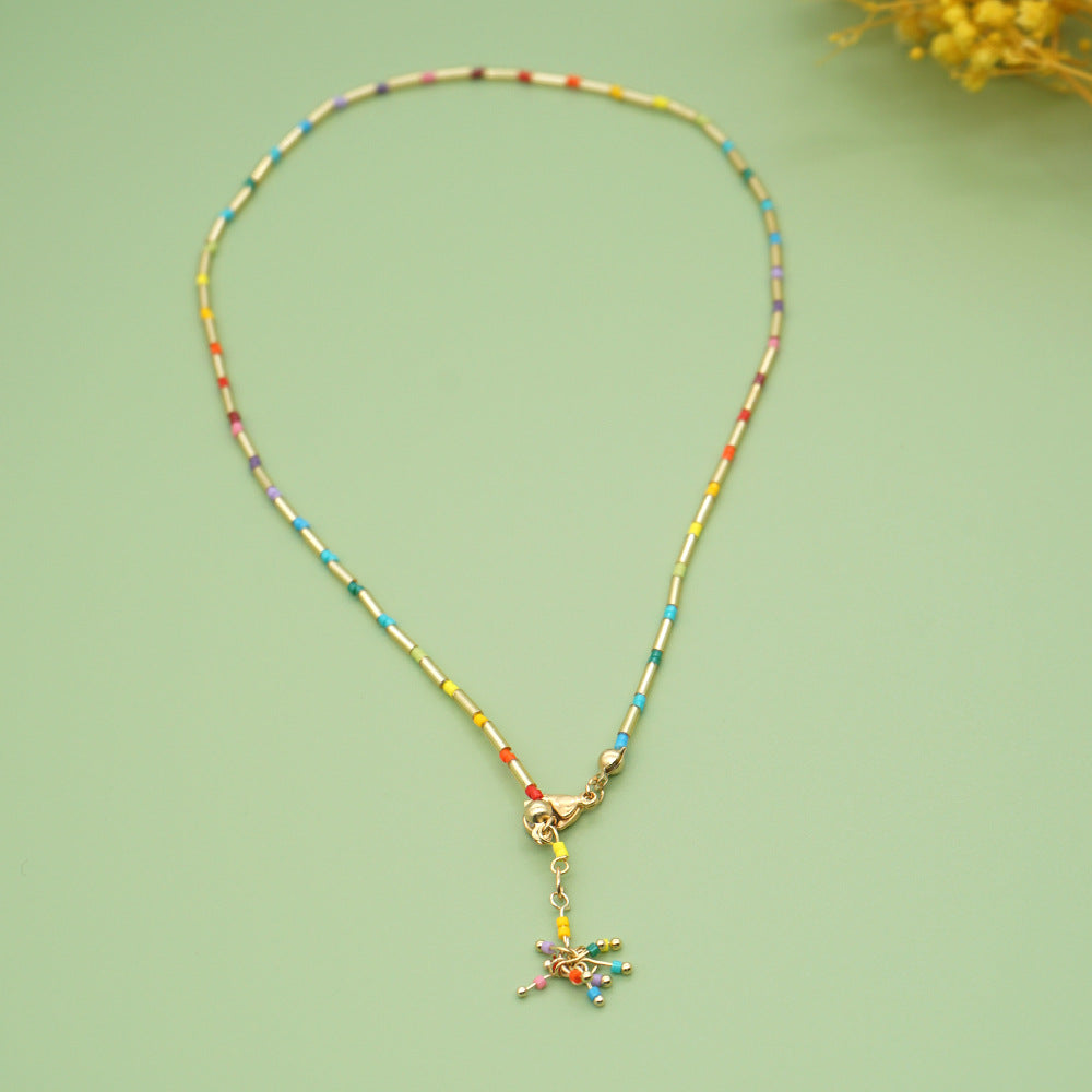 Wholesale Rainbow Twist Pendant Necklaces